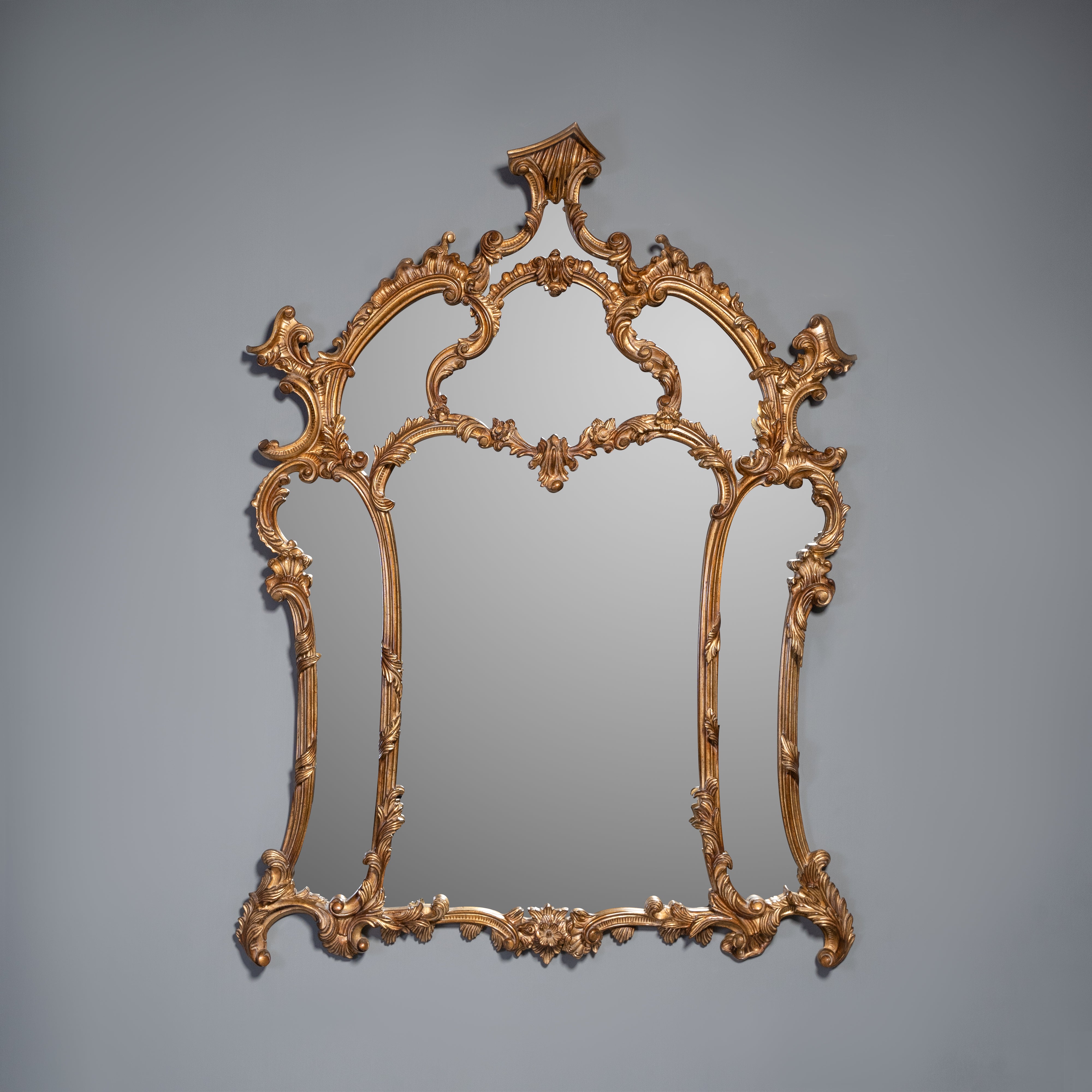 Rococo Revival Style Gilt Wall Mirror