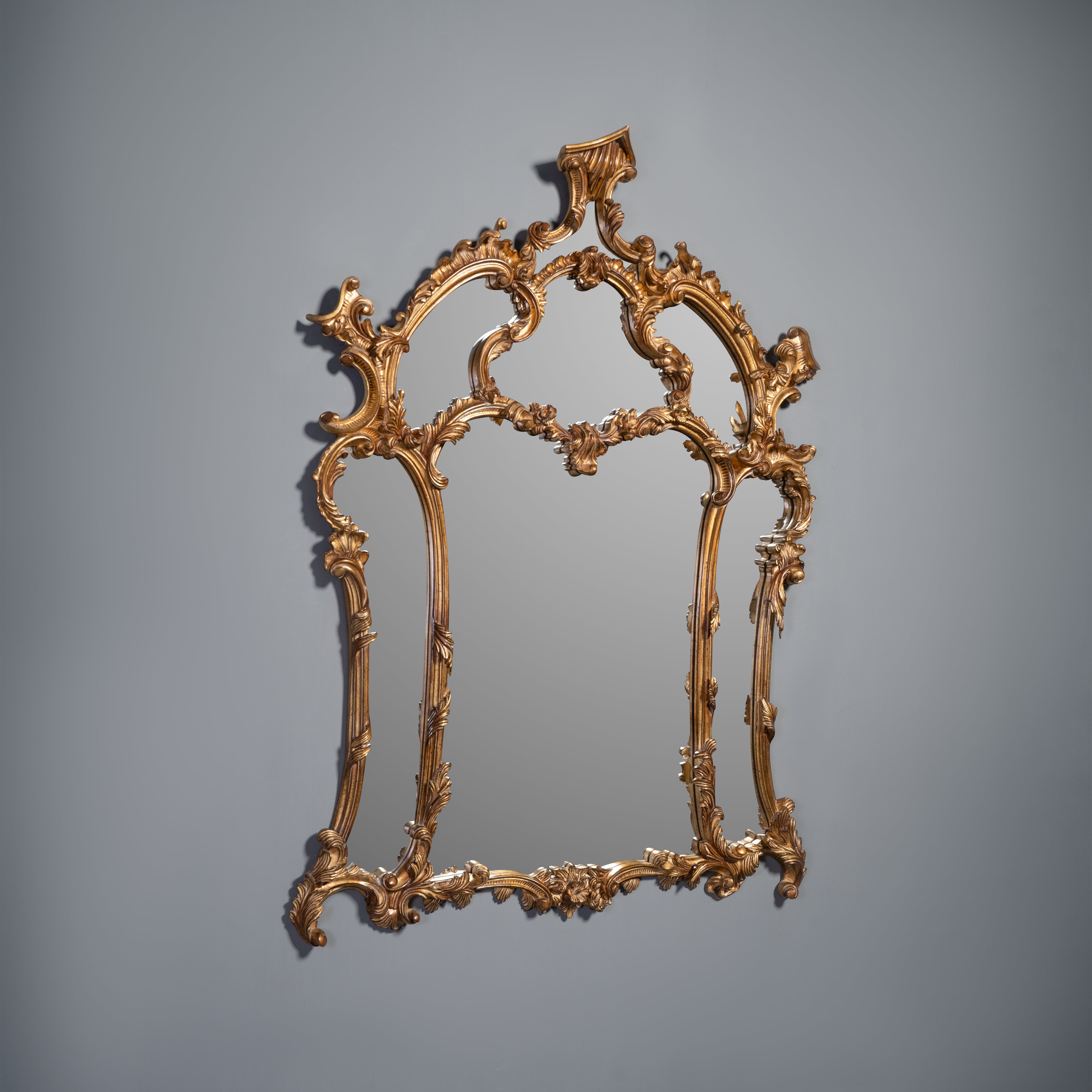 Rococo Revival Style Gilt Wall Mirror