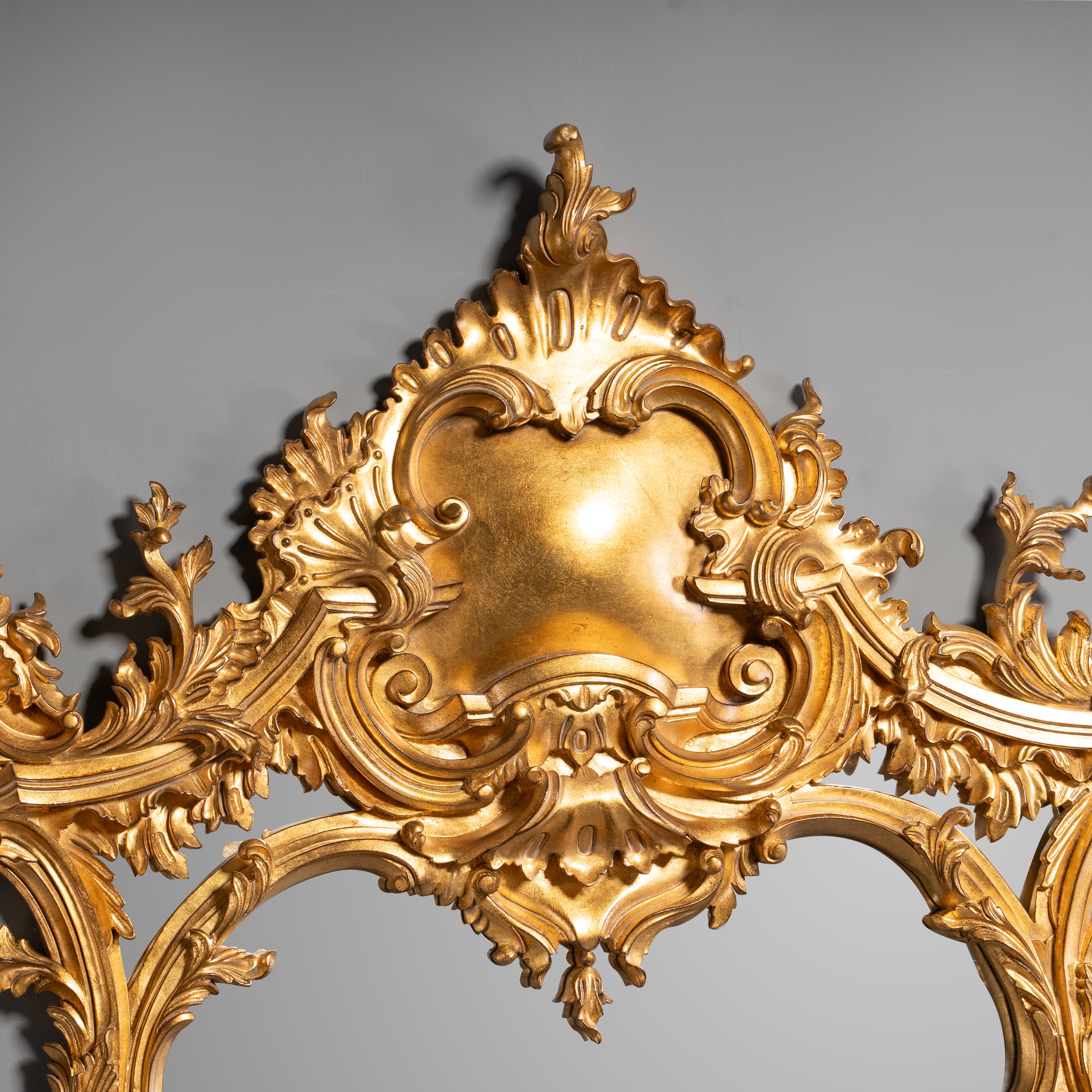 Magnificent George II Style Giltwood Carved  Wall Mirror