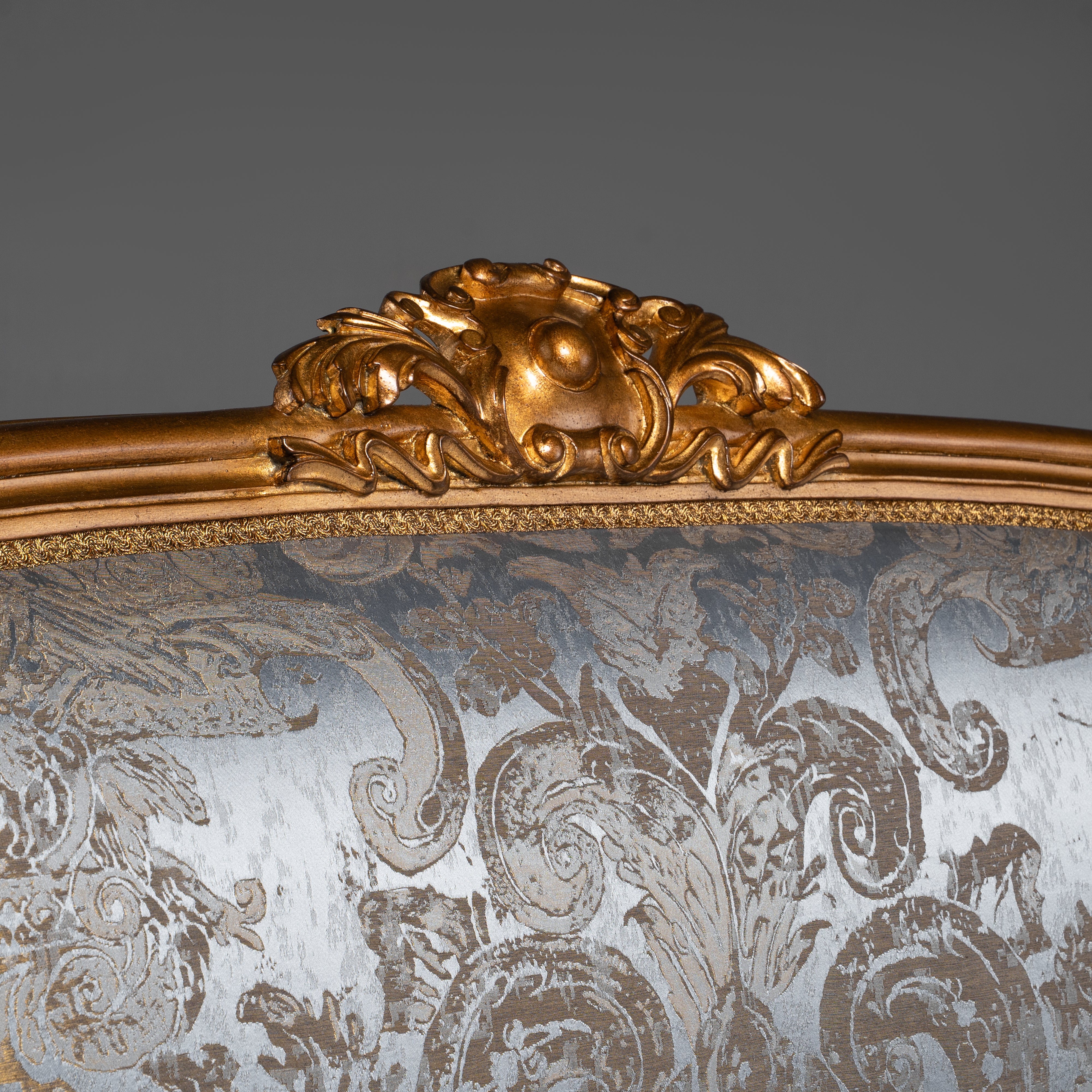 Rococo Revival Style Gilt Settee